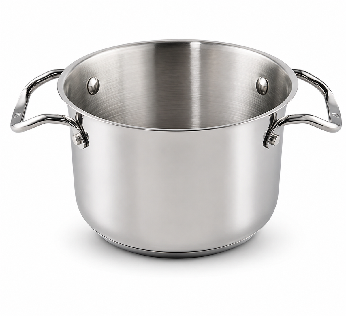 Mericans Signature 10-Piece Stacking Stainless Steel Cookware Set – Aluminum Base, Induction Compatible