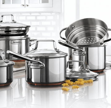 Mericans 12-Piece 5-Ply Copper Core Stainless Steel Cookware Set